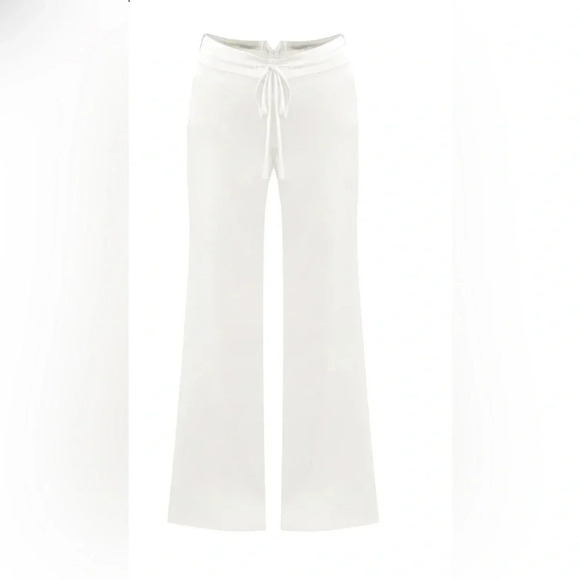michelle farmer Drawstring Pant Silk Charmeuse Side Stripe - Picture 1 of 6